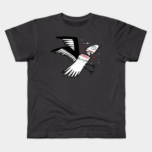 Beheaded bird vector illustration Kids T-Shirt